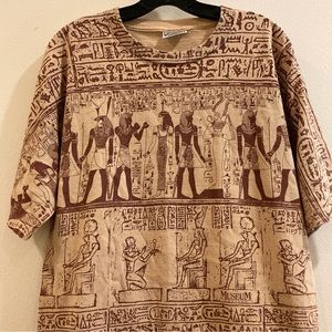 Vintage Wildwood Productions All Over Print Egyptian Single Stitch Pharaoh Tee